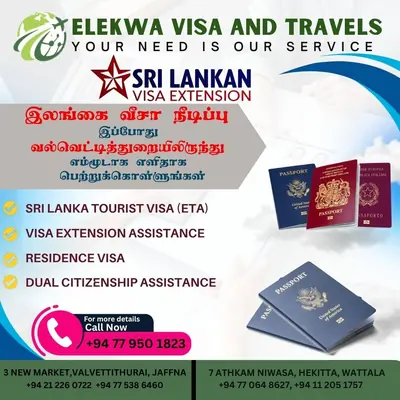 Sri Lanka visa extension, ETA and residence visas