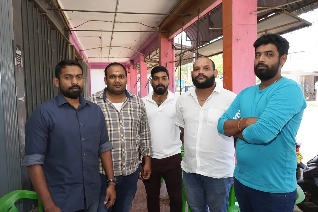 The Elekwa team outside the Valvettithurai office